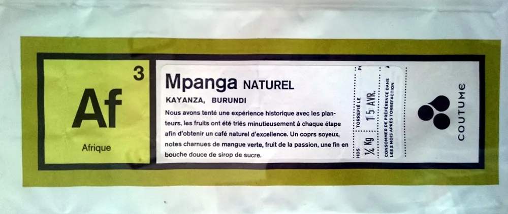 Mpanga Naturel - Café Coutume