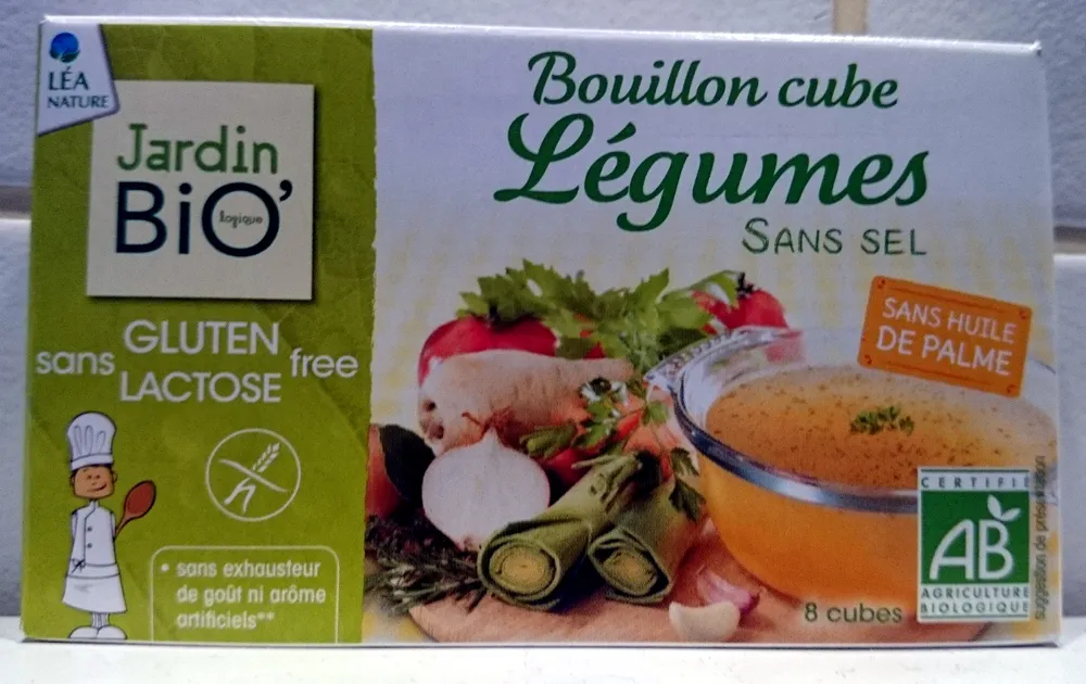 Bouillon cube légumes sans sel