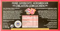 Feine gemischte Nürnberger Oblaten-Lebkuchen