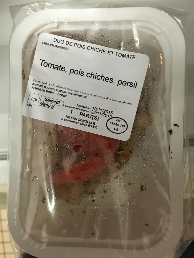 Duo de pois chiche et tomate