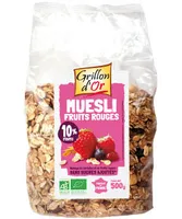 Muesli fruits rouges