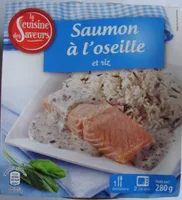 Saumon à l'oseille et riz