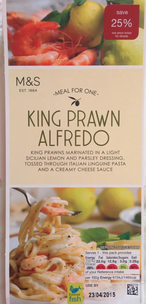 King Prawn Alfredo