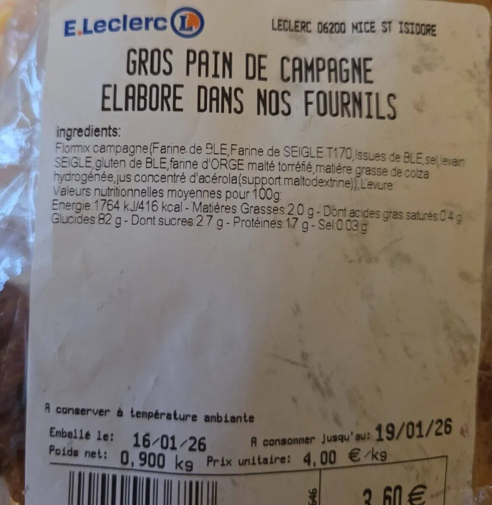 Pain de campagne