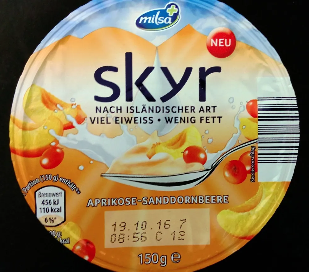 Skyr Aprikose-Sanddornbeere