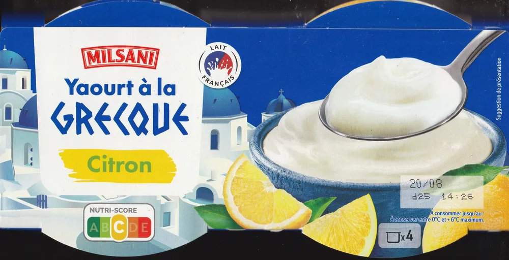 Yaourt à la grecque - citron