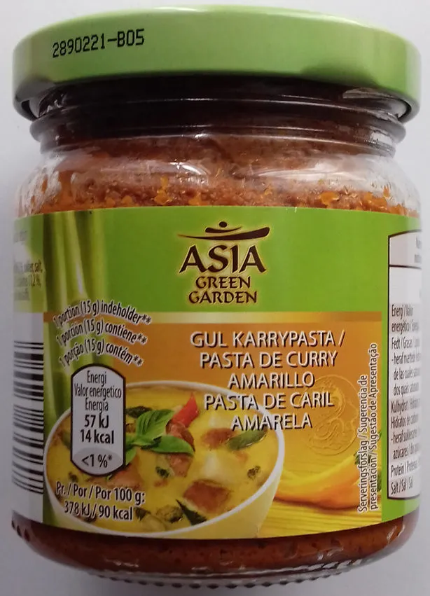 Pasta de curry amarillo