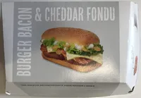 Burger Bacon & Cheddar fondu