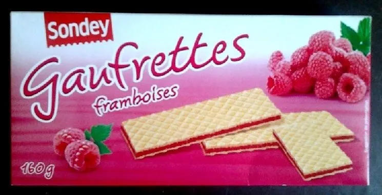 SONDEY Gaufrettes framboise