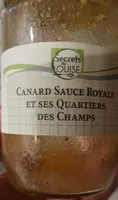 Canard sauce royale et ses quartiers des champs