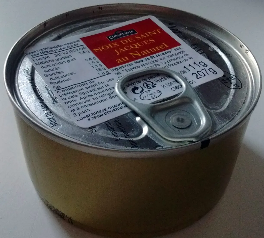 NOIX DE SAINT JACQUES au Naturel