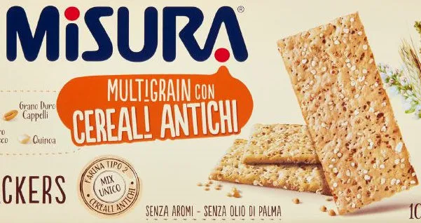 Misura, Multigrain crackers con cereali soffiati