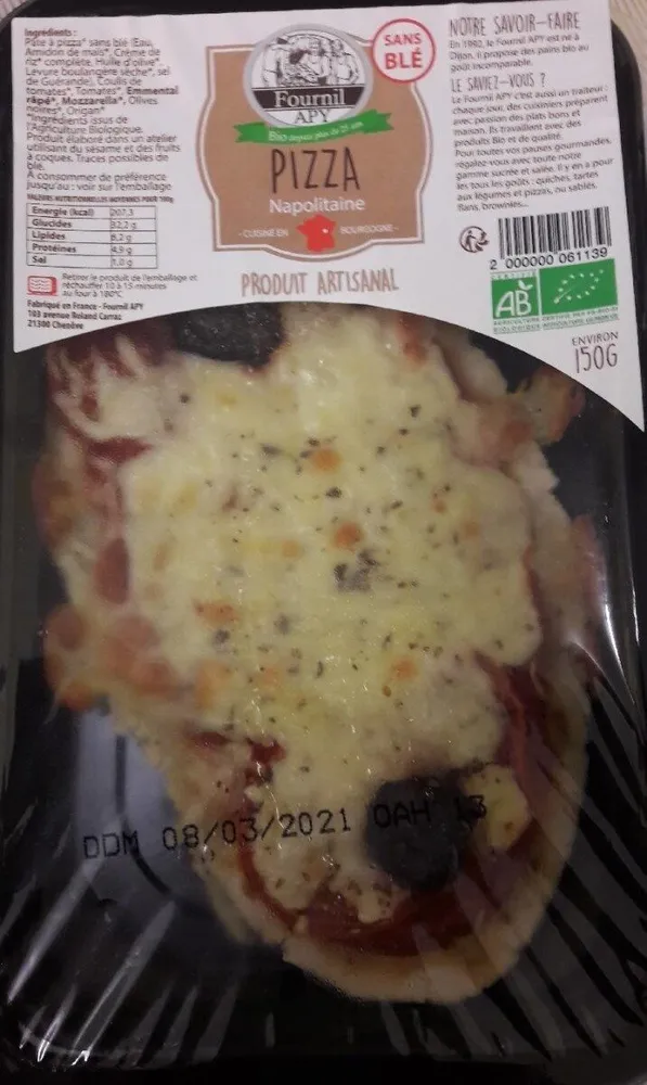 PIZZA NAPOLITAINE SS BLÉ