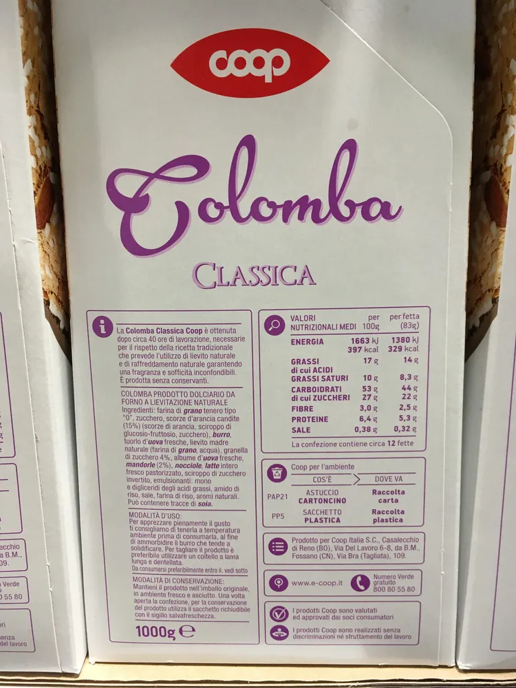 Colomba classica