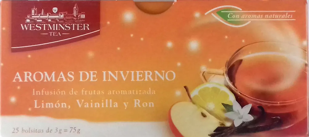 Aromas de Invierno infusión de limón, vainilla y ron