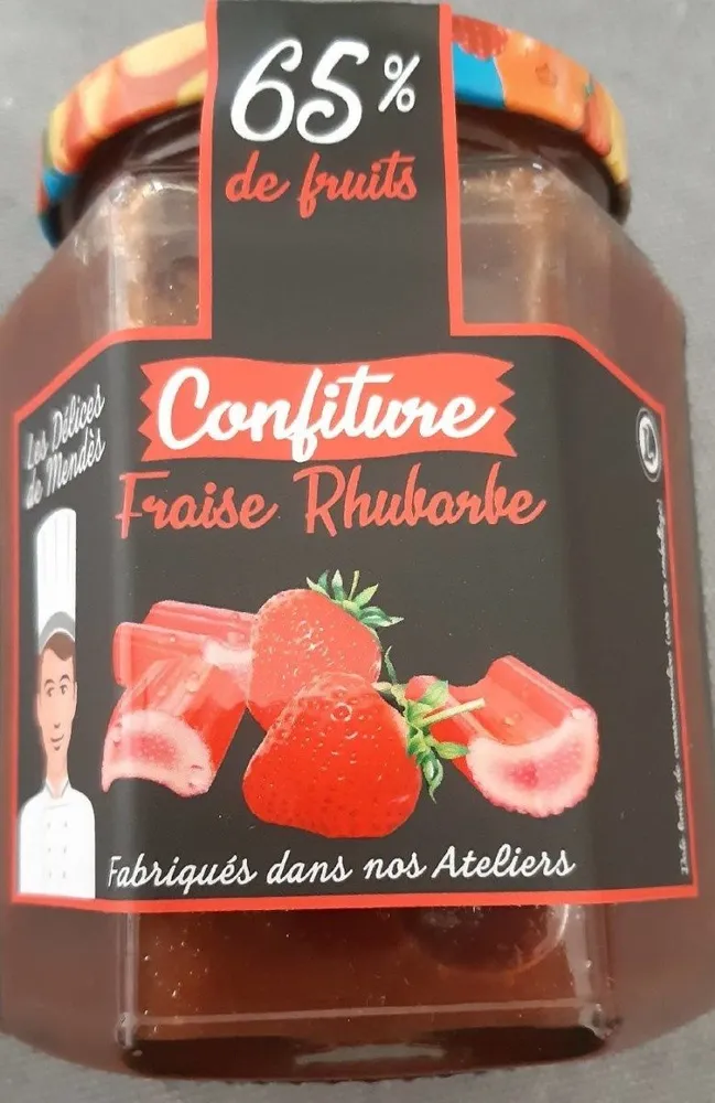 Confiture fraise rhubarbe