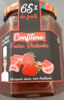 Confiture fraise rhubarbe