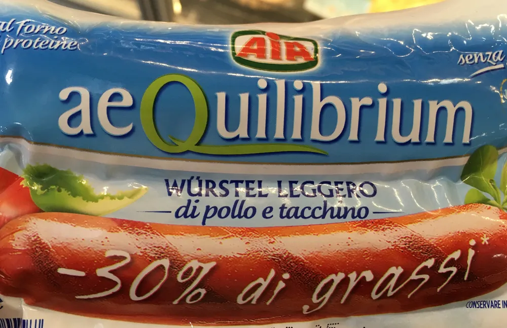 Aia wurstel leggero di pollo e tacchino