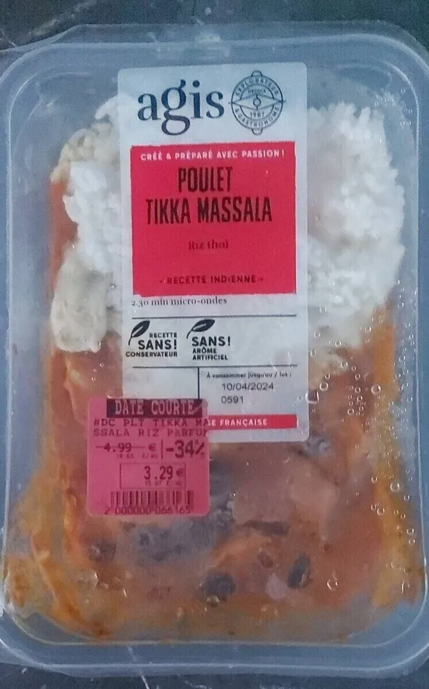 Poulet Tikka  Massala