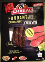 Fondant de boeuf cru mariné