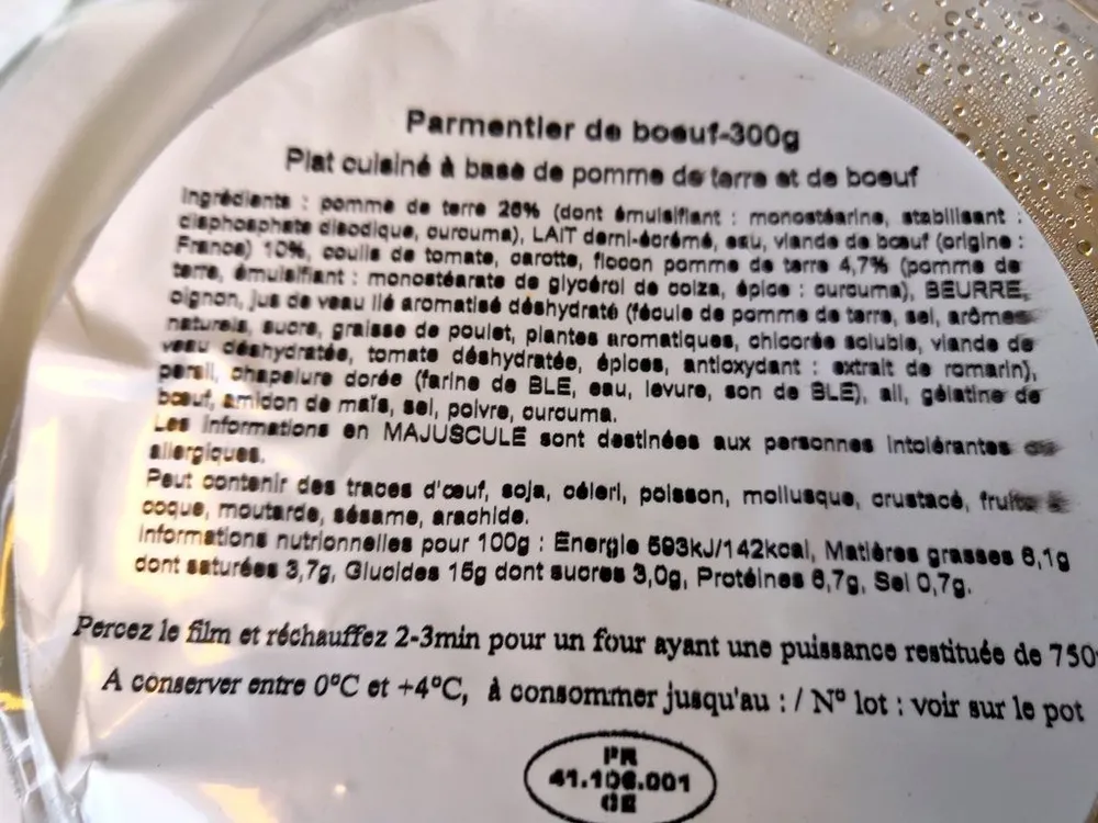 Parmentier de bœuf
