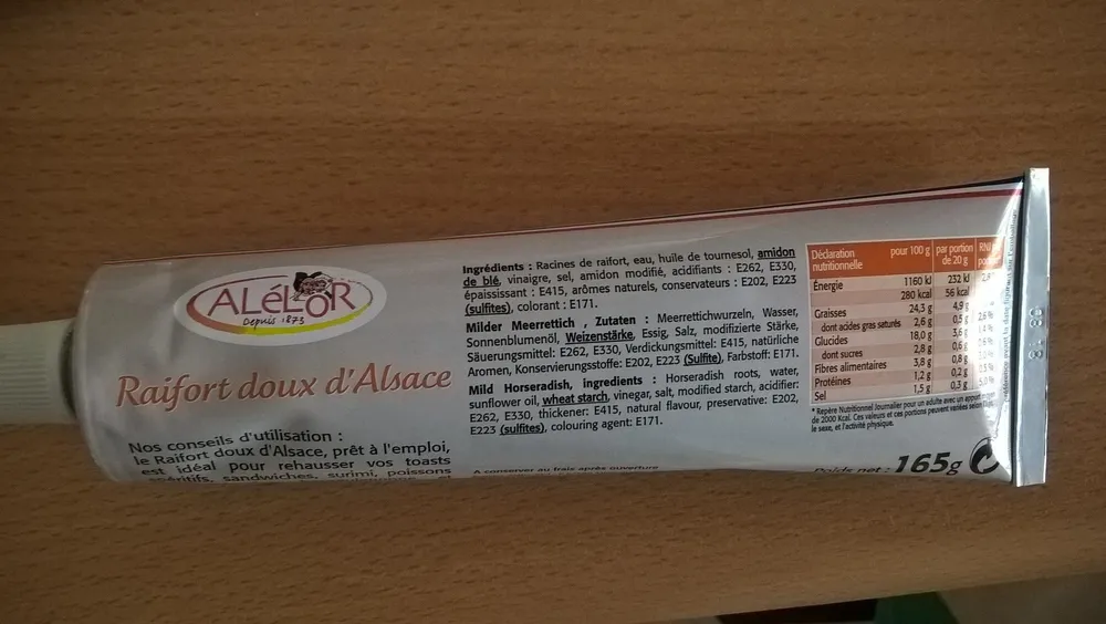 Raifort doux d'Alsace