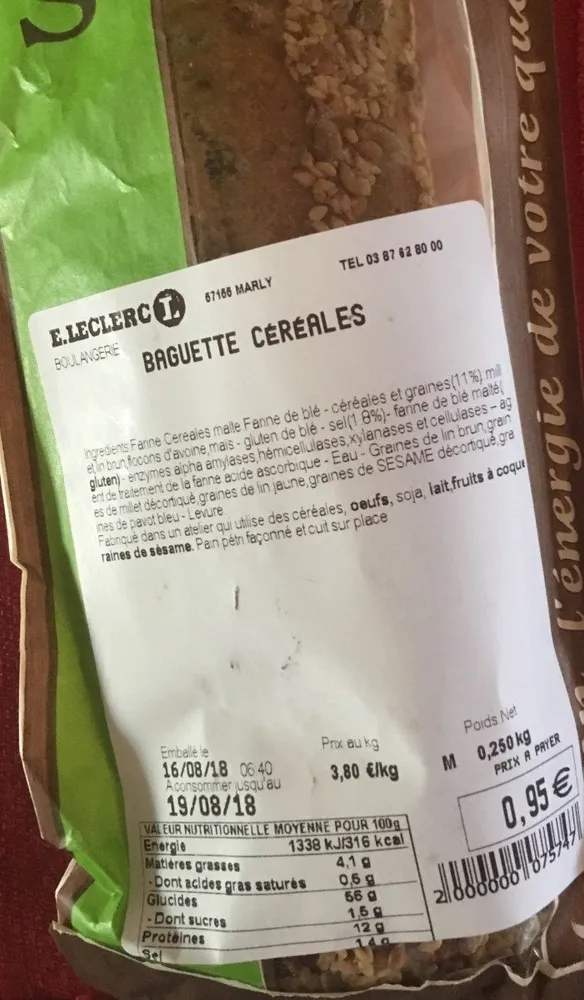 Baguette cereales