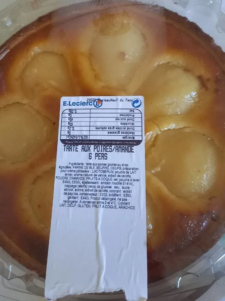 Tarte au poire