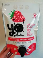 Yaourt à boire aux fraises mixées YOgourmand