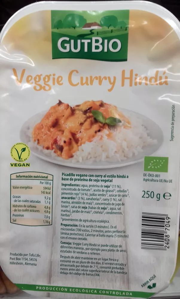 Veggie Curry Hindú