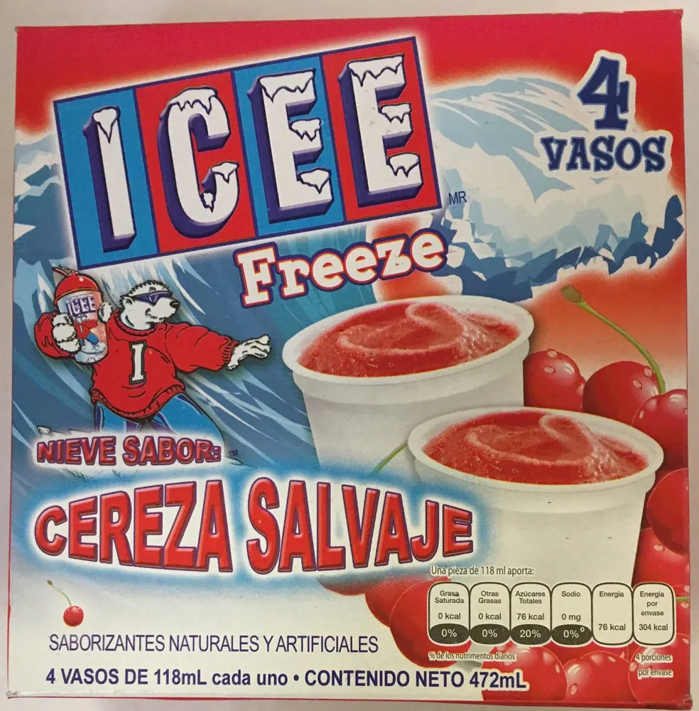 ICEE FREEZE NIEVE SABOR CEREZA SALVAJE