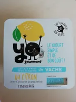 Yaourt au lait frais de vache citron