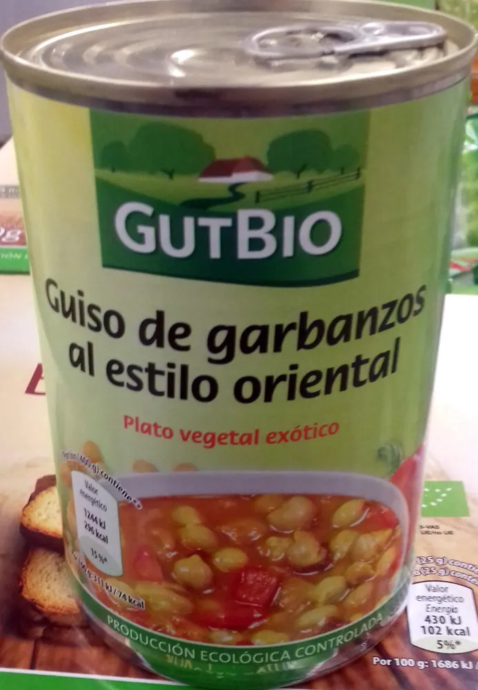 Guiso de garbanzos al estilo oriental