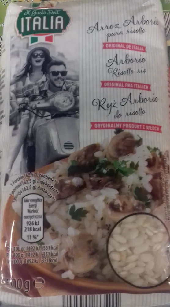 Arroz arborio para risotto