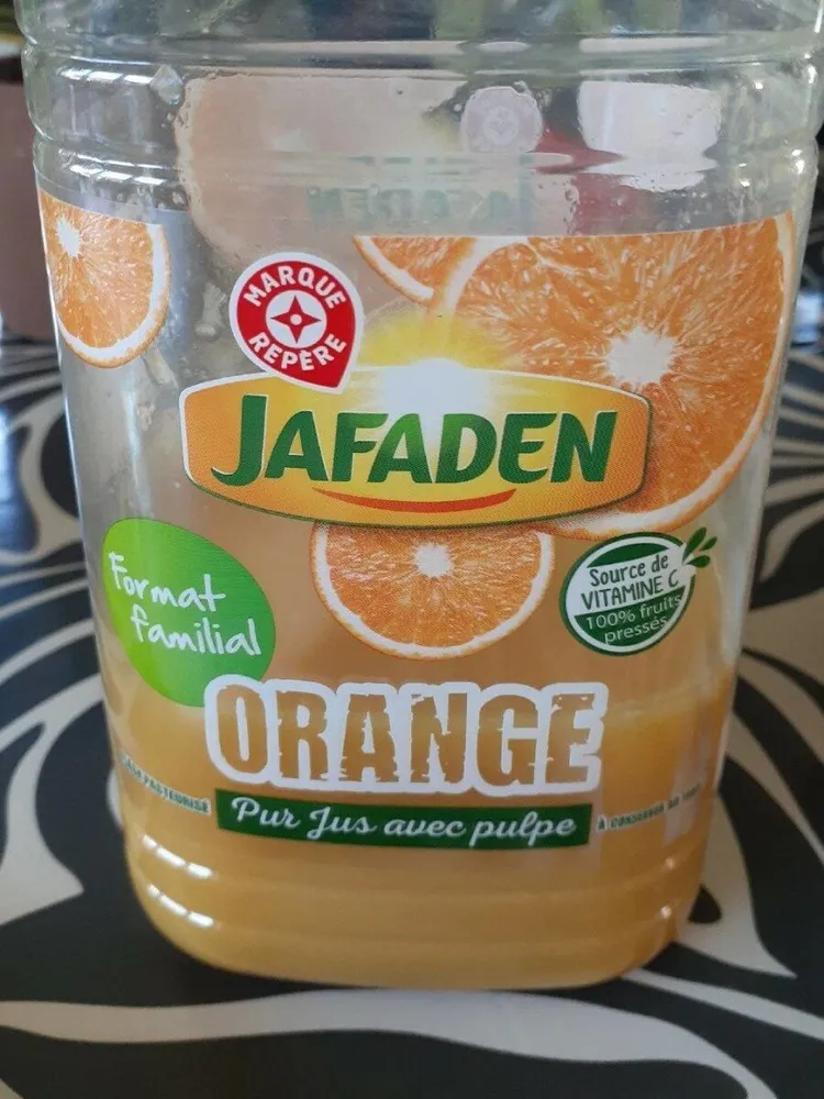 Orange pur jus avec pulpe