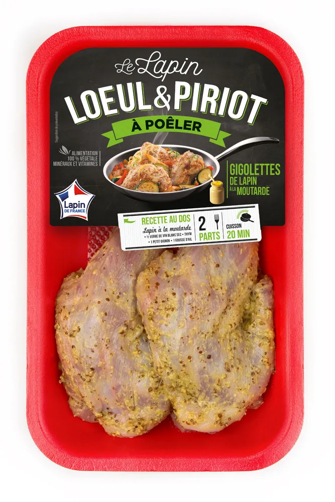 2 GIGOLETTES DE LAPIN A LA MOUTARDE