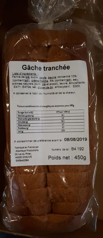 Gâche tranchée