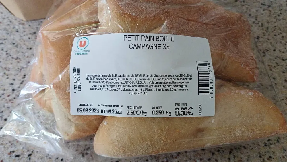 Petit pain boule campagne X5