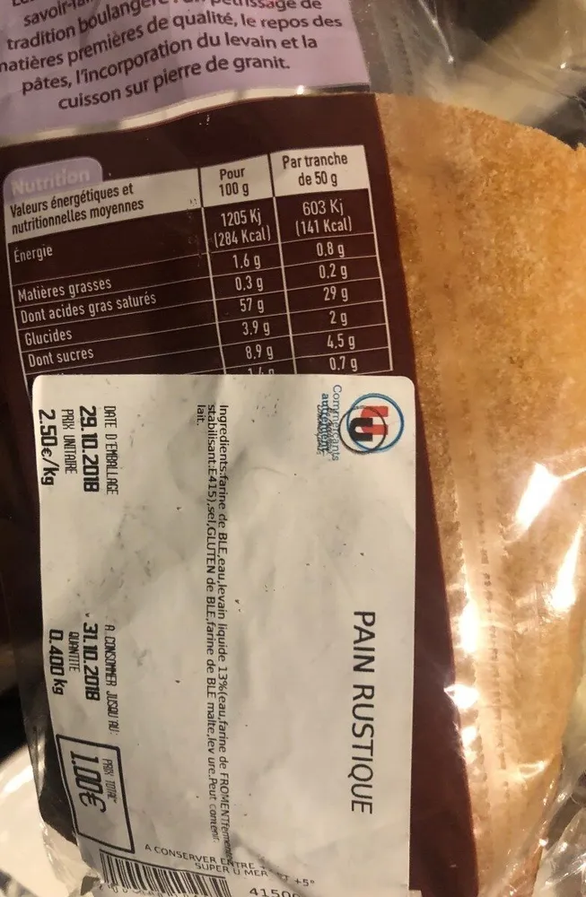 Pain rustique
