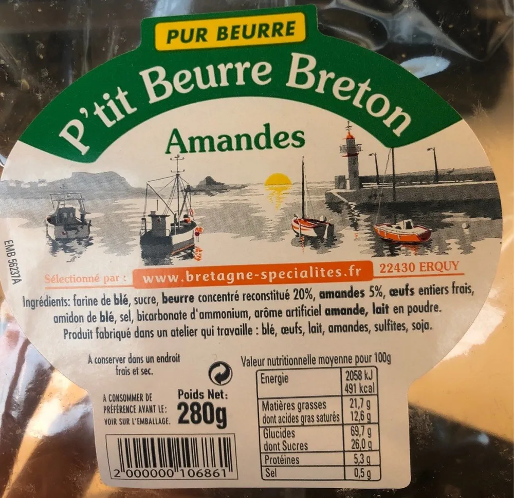 P’tit Beurre Breton Amandes