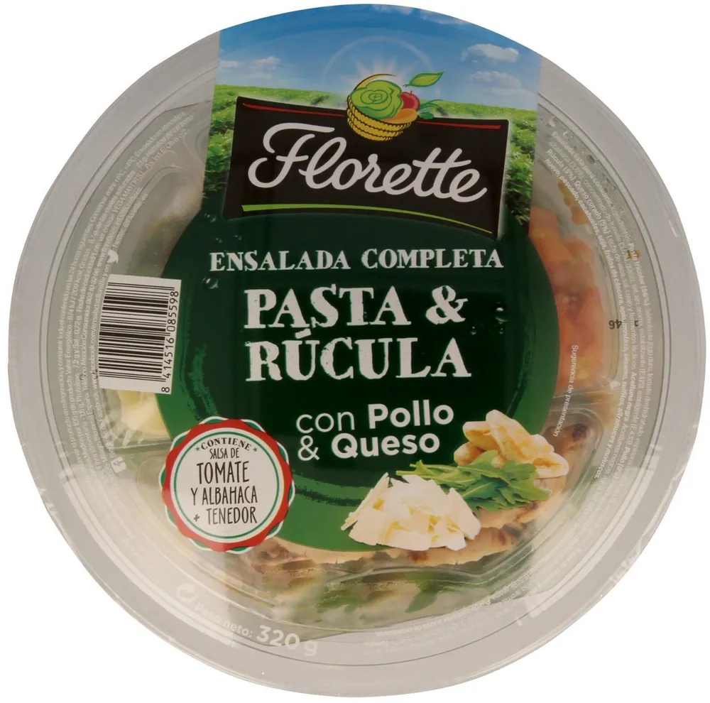Ensalada pasta y rúcula
