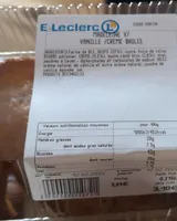 Madeleine vanille crème brûlée