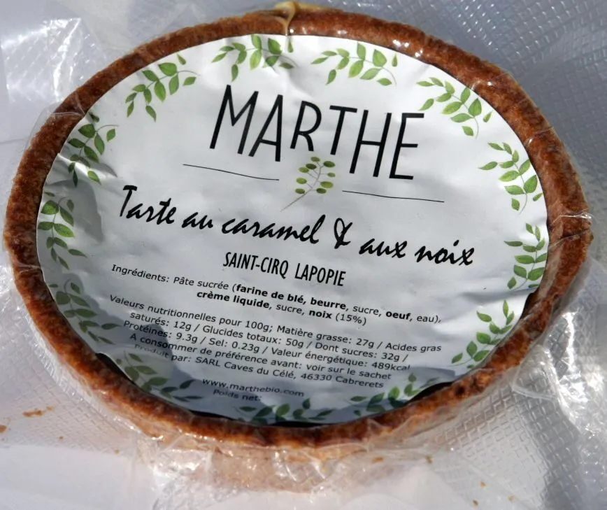 Tarte au caramel & aux noix