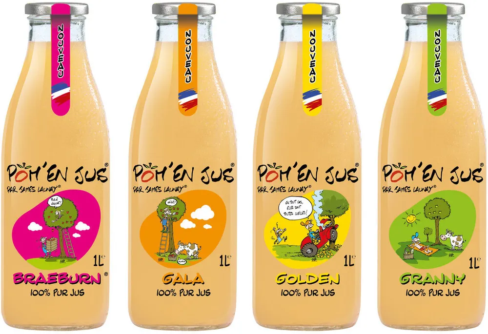POM' EN JUS 100% PUR JUS DE POMMES MONOVARIÉTALES