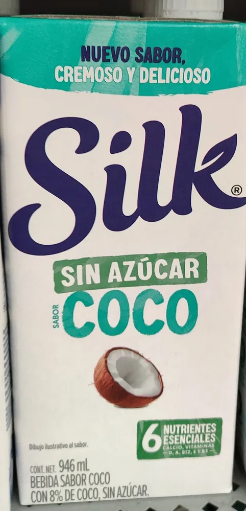 Bebida vegetal Silk sabor coco sin azúcar