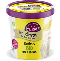 Sorbet bio au Citron