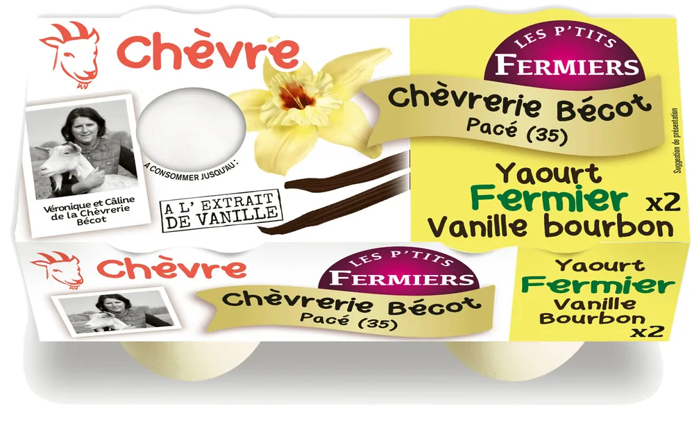 Yaourt chèvre fermier Vanille Bourbon