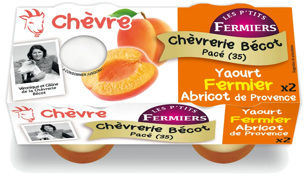 Yaourt chèvre fermier Abricot de Provence