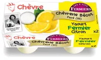 Yaourt chèvre fermier Citron