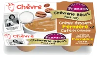 Crème dessert chèvre fermière Café